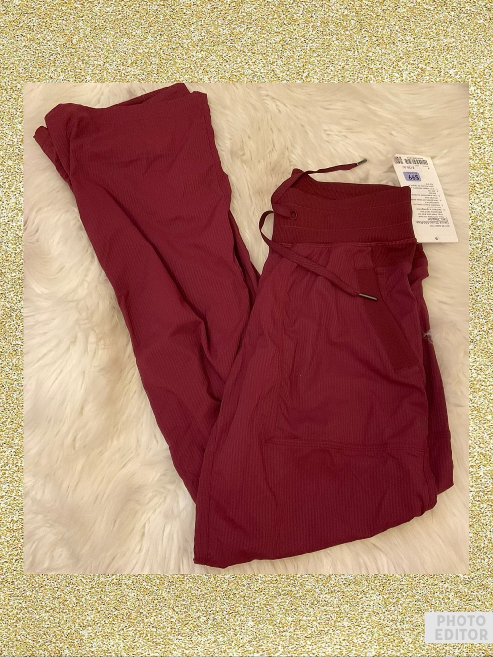 Lululemon Dance Studio Mid-Rise Pants - NWT - Size 4 - Burgundy Bay